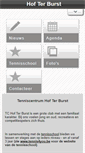 Mobile Screenshot of hofterburst.be